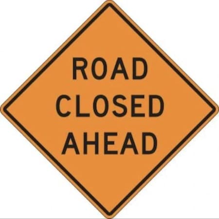 Accuform RIGID CONSTRUCT ION SIGN ROAD CLOSED FRK247HP